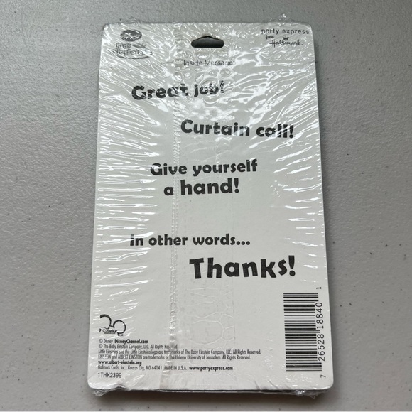 Disney Little Einstein Thank You Cards - pack of 8 - Picture 4 of 4